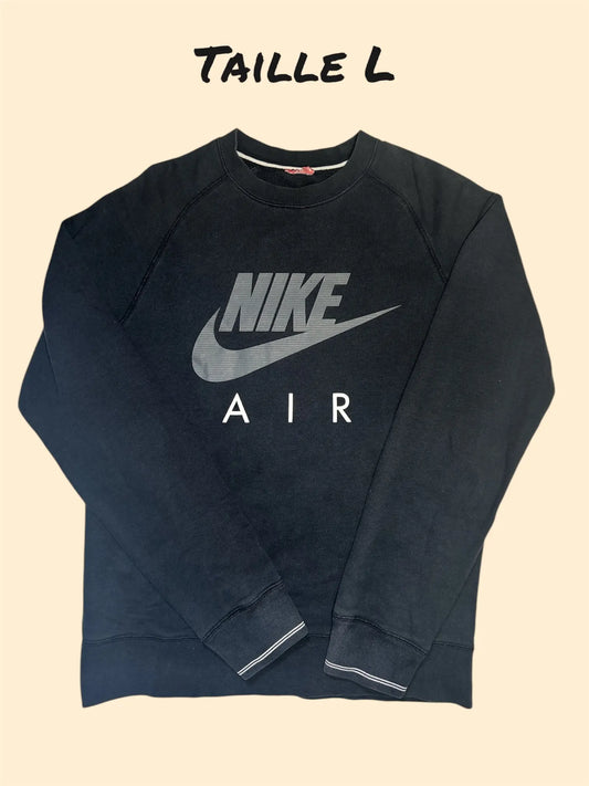 Pull Nike Air Noir Brodé La frip’ de Math